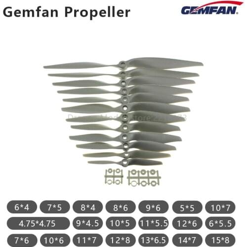 Gemfan APC Nylon Propeller 4747 5050 6040 7050 7060 8040 8060 9045 9060 1050 1060 1070 1155 1260 1365 1470 1580Prop For Airplane