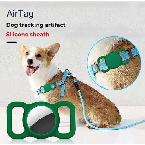 Portable Protector Case Lightweight Soft Anti-Scratch Tracking Dog Cat Collar Accessories Compatible With Airtag MUMR999