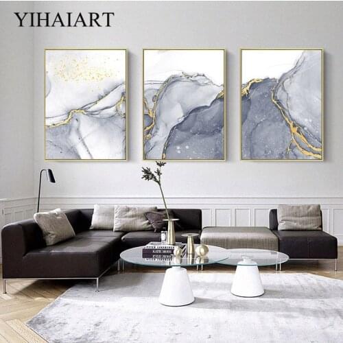 Nordic Texture Canvas Art Poster Golden Abstract Print Painting Creative Wall Picture Modern Minimalist Home Room Decoration
