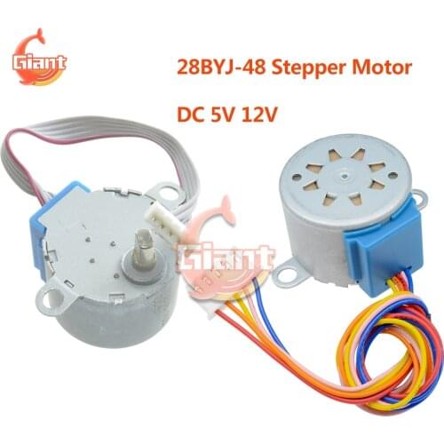 28BYJ-48 DC 5V 12V Stepper Motor 28BYJ-48-12V 28BYJ-48-5V 1/64 4-phase 5 Wires Reduction Gear Motor Step Motor Stepping Motor