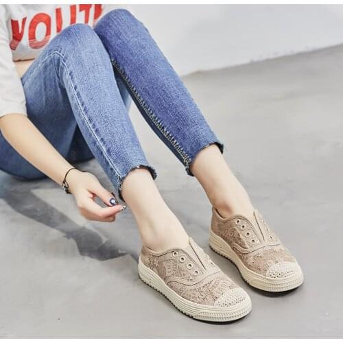 Womens shoes summer new 2021,Black Shoes for Women,Gothic,Casual,Woven,Comfort,Breathable,Lace,Rubber Shoes,Loafers Shallow