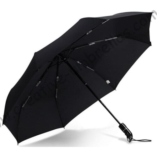104cm 2-3persons 75T pure alloy auto open auto close three fold anti-thunder windproof anti-uv business umbrella pistol parasol