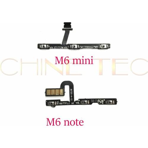 10pcs Power On/Off Key + Volume Up/Down Side Button Flex Cable for Meizu M6 Note M6 mini 5.2" 5.5"