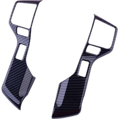 2Pcs Carbon Fiber Style Steering Wheel Cover Trim Fit for Toyota Tacoma 2016-2020