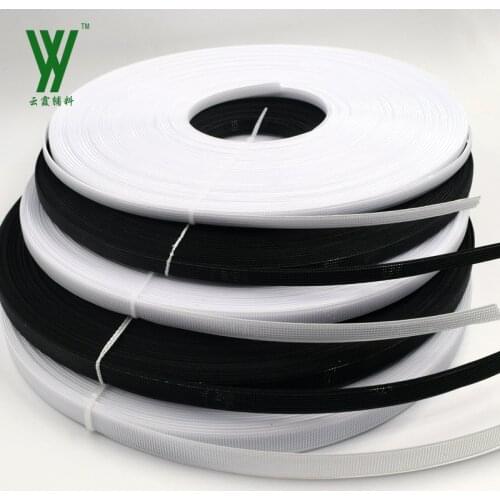 50yards/lot 3-15mm Resin Balck White Support Shaping Wedding Dress Garment Clothing Fishbone Tailor Sewing Accessories