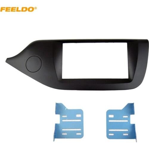 FEELDO 2Din Car Refitting DVD Radio Fascia Frame for KIA Ceed 2012+ Stereo Dashboard Installation Mount Panel Trim Kit