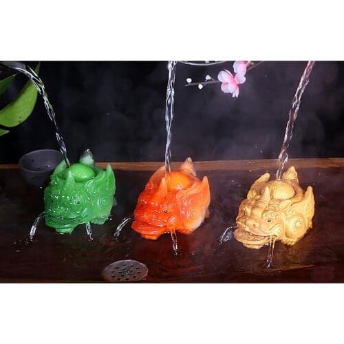 Tea Pets Ornaments Pi Xiu Pi Yao Fortune Table Decoration Ornament