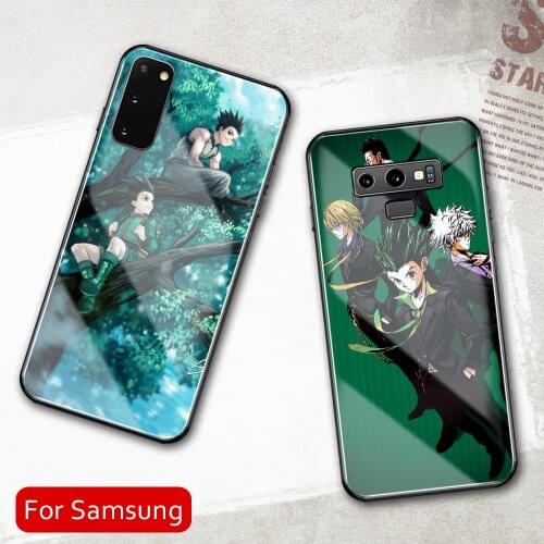 Tempered Glass Cover For Samsung A50 A60 A70 A21 A31 A51 A71 A81 A91 4G 5G A50S A70S M40 M80S Hunter X Hunter Anime Case