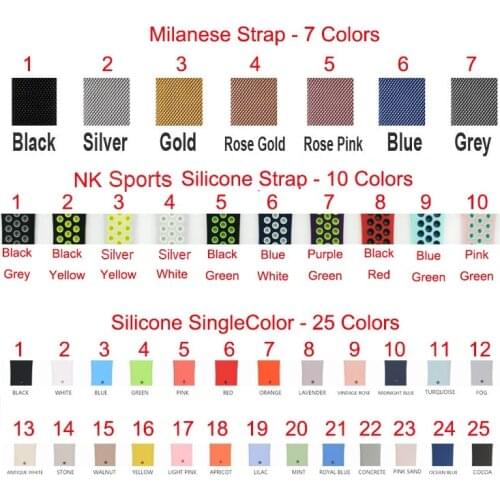 Smochm Colorful Replacement Watch Band for Apple Watch 38mm 42mm Series 1 / 2 / 3 and IWO 3/ 4/ 5 Smart Watch 42mm