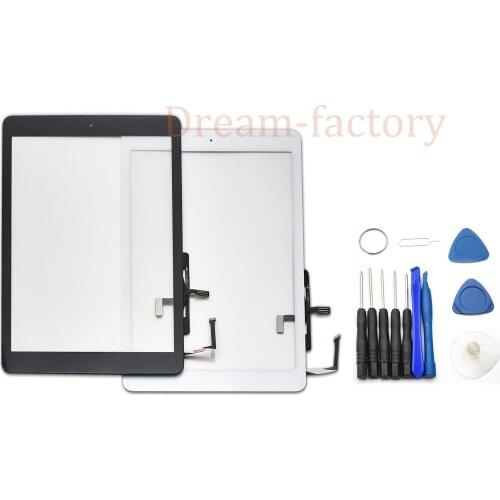 Touch Screen Digitizer +Home Button +Sticker +Camera Holder Complete Assembly for ipad Air A1474 A1475 A1476