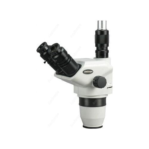 Microscope Head-AmScope Supplies 6.7X-225X Focusable Trinocular Stereo Zoom Microscope Head