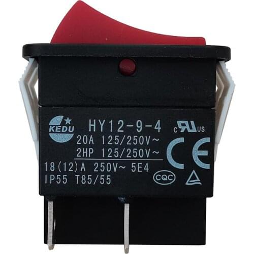 HY12-9-4 Rocker Switches On-Off Pushbutton Switch from KEDU Arc Switches for Electric Welding Machine and Household Appliances