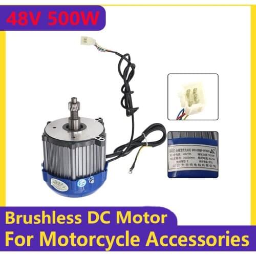 Electric Scooter Motor Conversion Kit 48V 500W DC High Speed Brushless Differential Motor for Electric tricycle Accessories