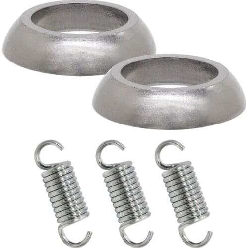 5PCS Exhaust pipe Gasket Donut flange Seal & Spring Kit for Arctic Cat 250 2X4 1999-2005 , 250 4X4 2001-2005
