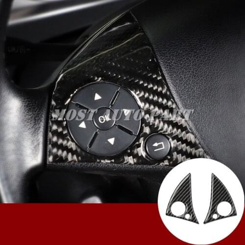 Carbon Fiber Steering Wheel Button Cover For Benz E Class W212 C207 2009-2011 Car accesories interior Car decoration