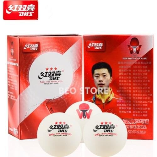 DHS 3-star D40+ Table Tennis Ball ITTF WORLD TOUR d40+ seamed plastic ABS DHS 3 STAR Ping Pong balls