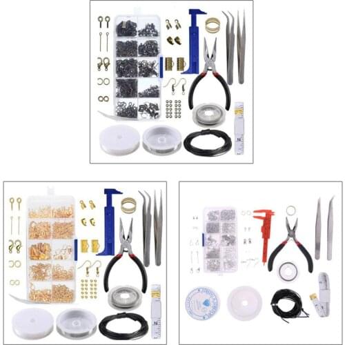 Handcrafted Jewelry Tools Set DIY Necklace Bracelet Earrings Keychain Making Accessories