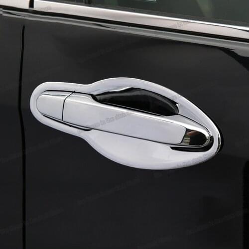 Carbon fiber abs car door handle bowl trims chrome for honda crv 2012 2013 2014 2015 2016 4 cr-v sport accessories auto styling