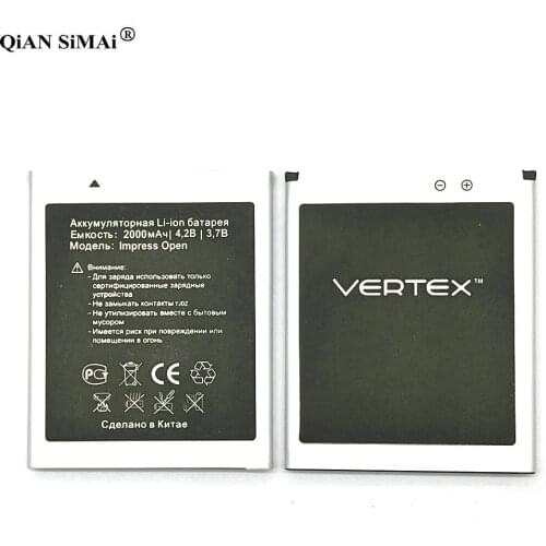 New High Quality Impress Open 2000mAh battery For Vertex Impress Open phone in Stock