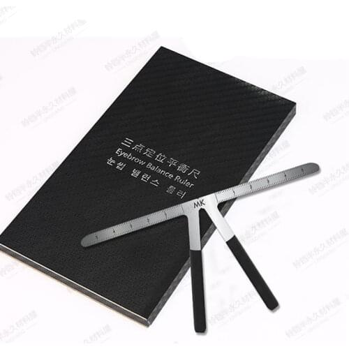 Permanent Makeup Tattoo Eyebrow Ruler Measure Tool Metal Eyebrow Balance Ruler Shaping Stencil Tools