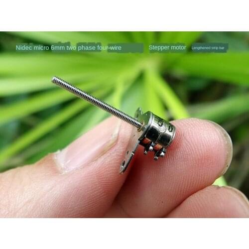 200pcs Nidec Mini 6MM Stepper Motor Two-phase four-wire with long pole Camera lens Adjusting motor