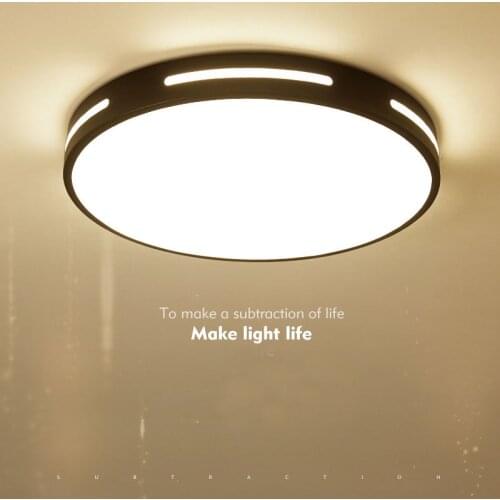LED modern White & Black color ceiling lightsLED modern acrylic metal frame round ultra-thin LED ceiling lamp, LED lamp, ceiling