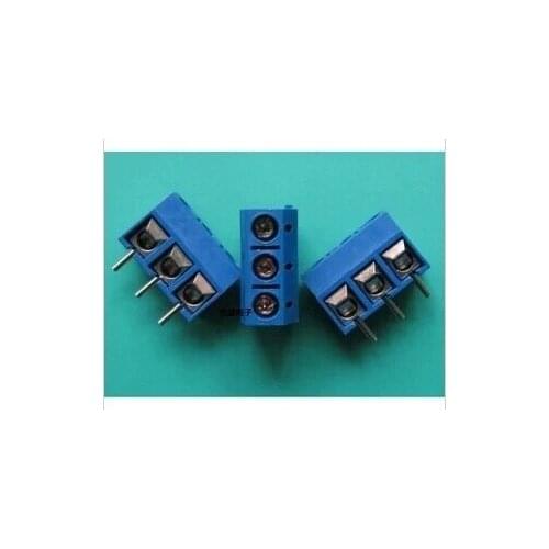 100PCS/LOT 3 Pin Screw Terminal Block Connector 5mm Pitch KF301-3P 300V/16A can even fight