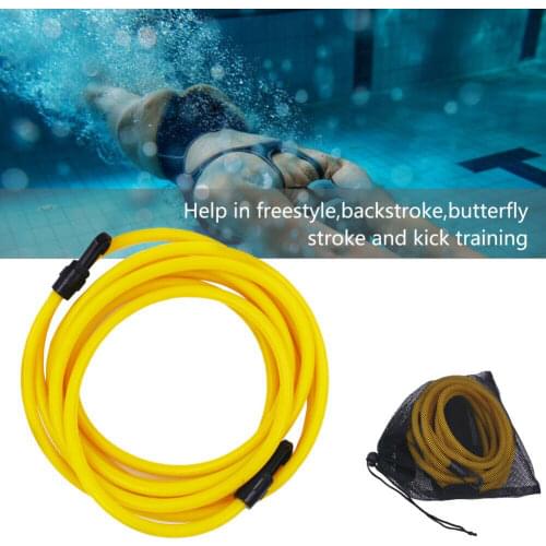 4pcs Swim Training Belt Swim Bungee Cords Resistance Bands Swim Tether Stationary Swimming Swim Harness Static Swimming Belt Set