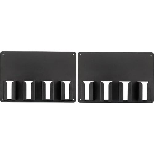 2 Pieces Salon Accs Barber Hair Trimmer Storage Rack Hairstylist Tools