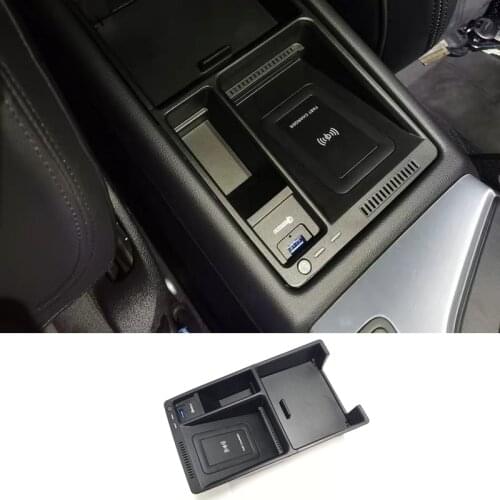Car Wireless Charger For Audi A4L A5 S5 S4 2017-2020 Mobile Phone Fast Charging Plate Holder Accessories