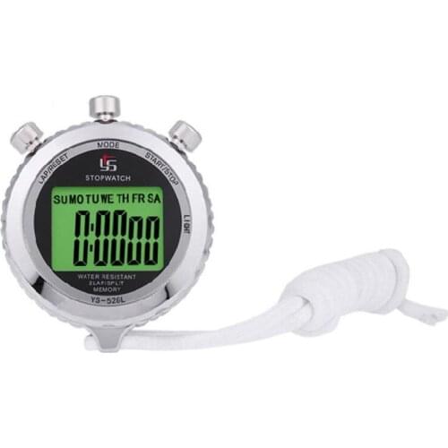 Silent Stopwatch with Light 0.01s Accuracy Countdown Timer Sports Stopwatch B85C