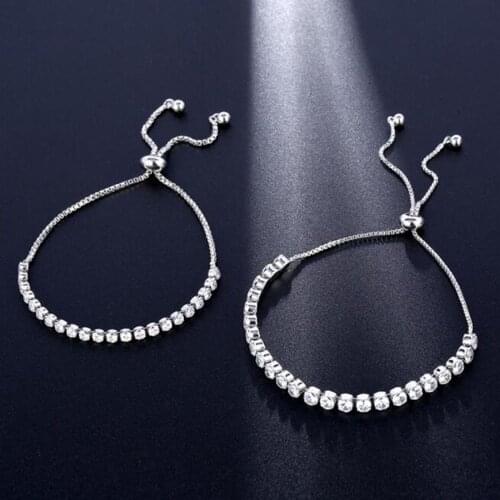 Luxury Adjustable Women Bracelet Shiny Rhinestone Wrist Chain Fashion Elegant Chic Bangle Jewelry Charm Bracelet