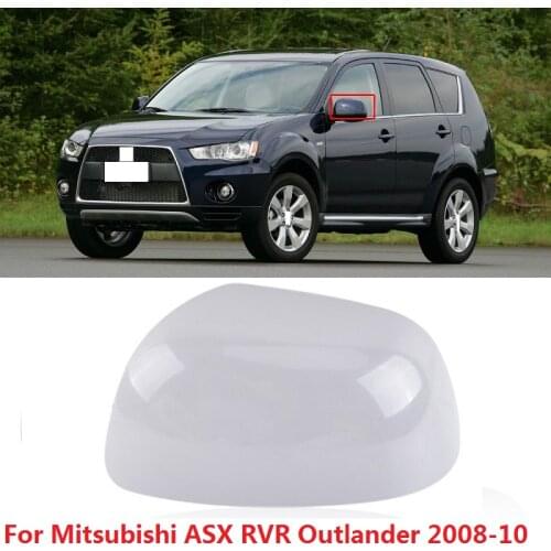 CAPQX For Mitsubishi ASX RVR Outlander 2008 2009 2010 Side Door Rearview Mirror Plastic Cover Rear view Mirror Lid Shell Hood