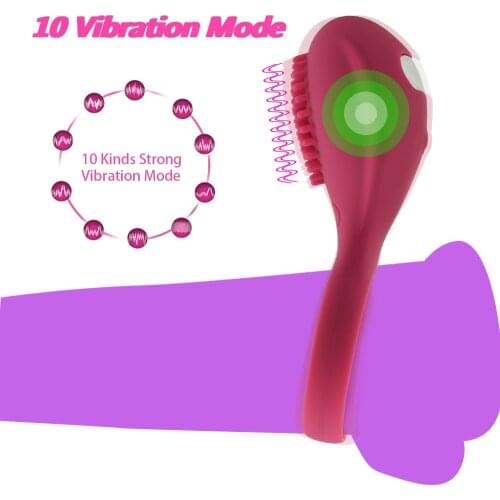 10 Modes Vibrating Ring for Penis Cock Erotic Toys for Adults Products Delay Premature Lock Fine Sex Toys for Men Intimate Goods