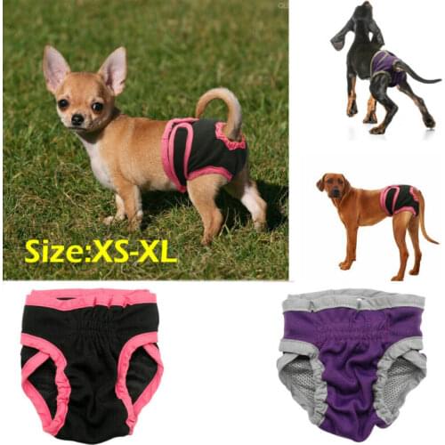 Dog Physiological Pants XS-XL Diaper Sanitary Washable Female Dog Shorts Panties Menstruation Underwear Briefs Jumpsuit For Dog