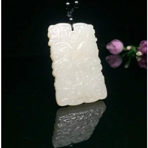 H22#Exquisite Hetian jade antique animal pendant
