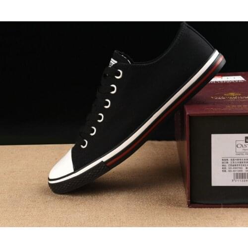 2019 New fashion Boys casual flats shoes Men lace up walking shoes canvas shoes Male solid Black White Red sneakers shoes jkm9