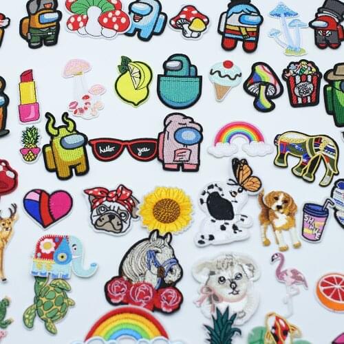 Cartoon Animation Clothing Cloth Paste Embroidery Patch Sewing Accessories DIY Clothing Decal Ironing Decal Rainbow Decal