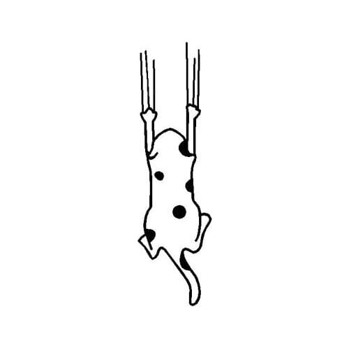 16*58cm wall stickers home decor cute cat sticker for refrigerator for kid room wall decor toilet decoration black hot