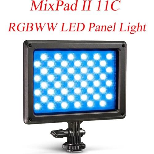 Nanlite MixPad II 11C RGBWW LED Panel Light RGB 2700K-6500K Photography Led Lamp 13W Video Studio Shooting Light Panel Nanguang