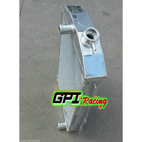 NEW 62MM aluminum radiator for chevy hot/street Rod 350 V8 W/Tranny Cooler MT 1938