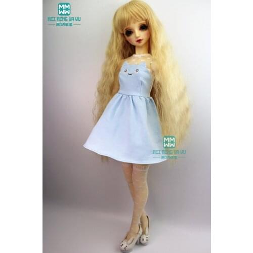 BJD doll clothes girls dress fits 58--62cm 1/3 DD SD10 SD13 bjd doll fashionable Blue cat ear dress fashion princess dress
