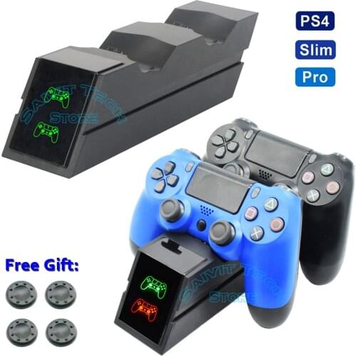 PS4/Pro/Slim Controller Charger Stand PS 4 Gamepad Wireless Joystick Charging Dock Station for Playstation Dualshock 4