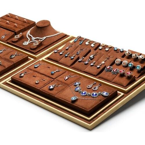 Jewelry Display Stand Necklace Ring Pendant Earring Ear Studs Hanger Jewellery Set Display Props