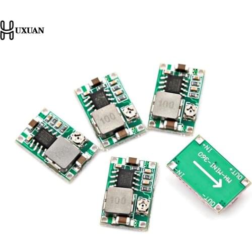 5 pcs RC Airplane Module Mini 360 DC-DC Buck Converter Step Down Module 4.75V-23V to 1V-17V 18 * 12mm Mini360 New LM2596