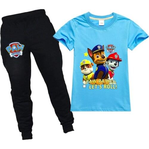 PAW PATROL Clothing Spring autumn Kids Clothing Suits Cartoon Sets Children Boy Girls Sports Tracksuits Suits