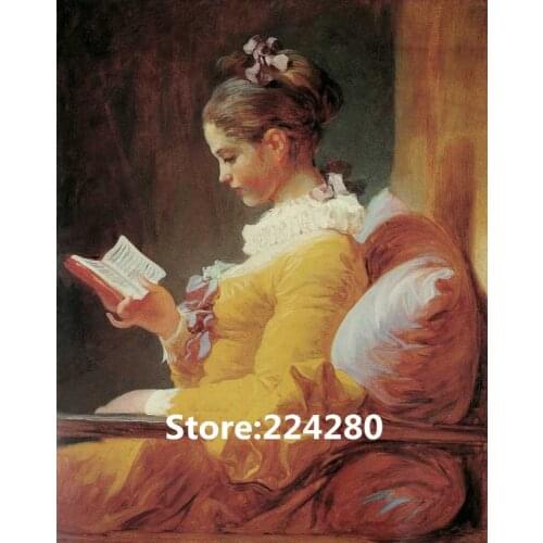 Needlework,Cross stitch,14CT Unprinted for Embroidery kits Reading girl people Art Cross-Stitching,DIY Handmade home decor