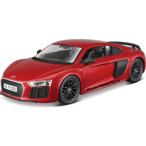 Maisto 1:24 Audi R8 V10 Plus Assemble Model kits Assembly line die-cast precision model car Model collection gift