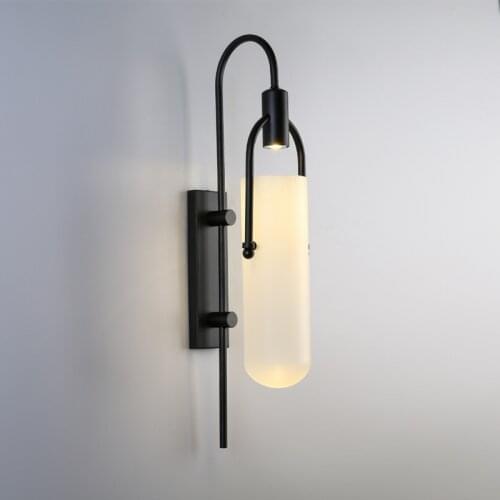 Modern Glod/Black Led Wall Lamp Parlor Bedroom Wall Sconce Aisle Restaurant Wall light Loft Deco Nordic Lamp