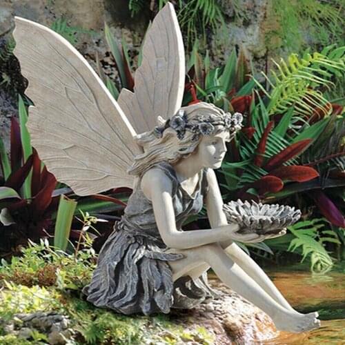 Sunflower Fairy Statue Resin Ornaments New Garden Home Decoration Angel Sculpture Resin Ornaments Crafts Wholesale Dropshipping